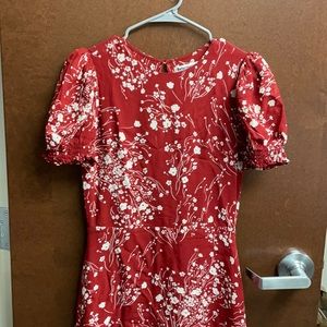 Reformation long red dress Sz6